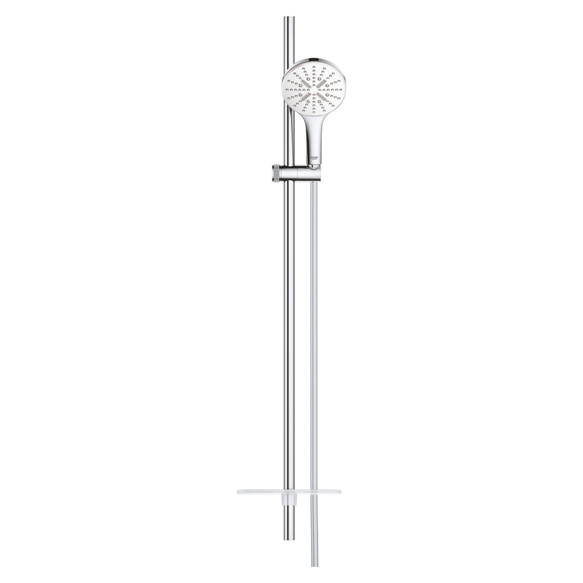 Grohe RainShower SmartActive 130 Sürgülü Duş Seti, 3 Fonksiyonlu, Beyaz-Krom - Ürün Görseli