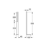 Grohe Uniset Destekleme ayakları - Teknik Çizim