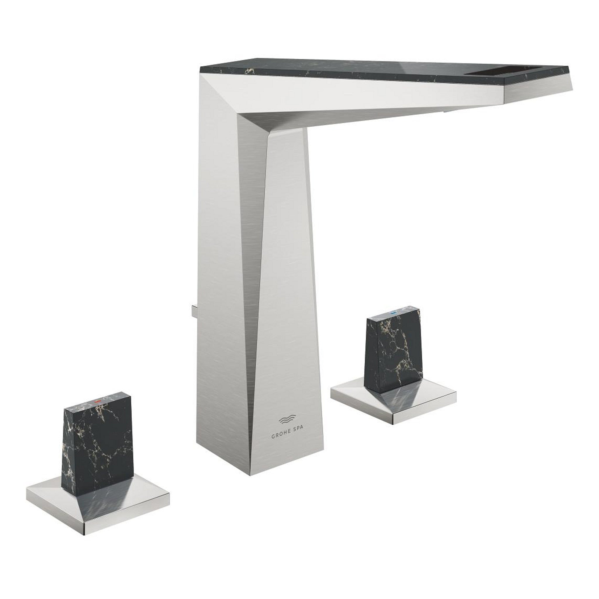 Grohe Allure Brilliant Private Collection L-Boy, 3 Delikli Lavabodan Ankastre Lavabo Bataryası, Sifon Kumandalı, Paslanmaz Çelik - Ürün Görseli