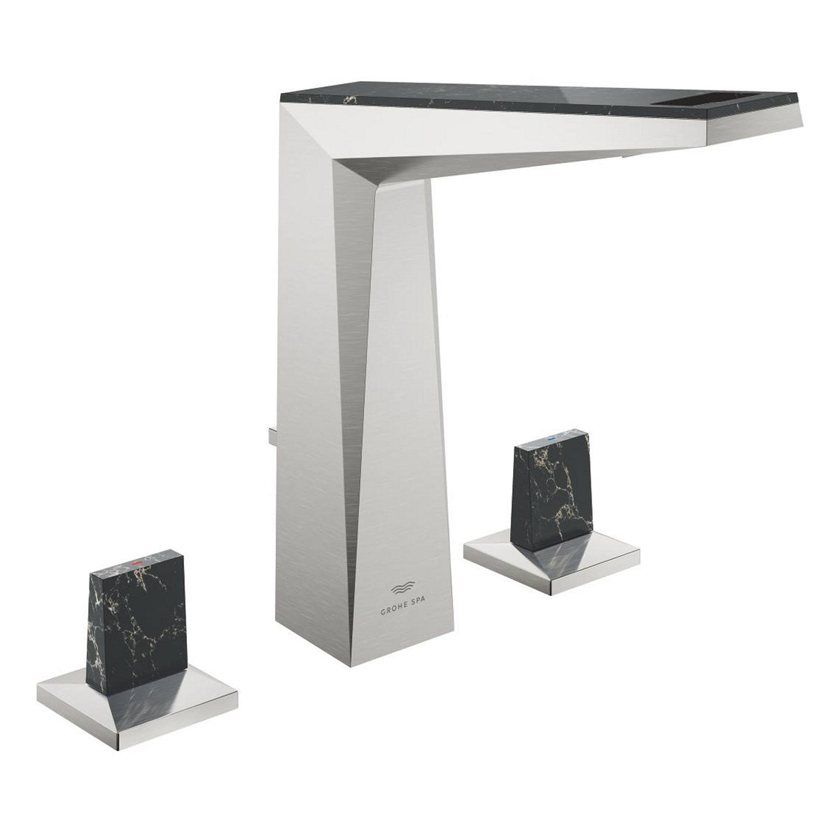 Grohe Allure Brilliant Private Collection L-Boy, 3 Delikli Lavabodan Ankastre Lavabo Bataryası, Sifon Kumandalı, Paslanmaz Çelik - Ürün Görseli