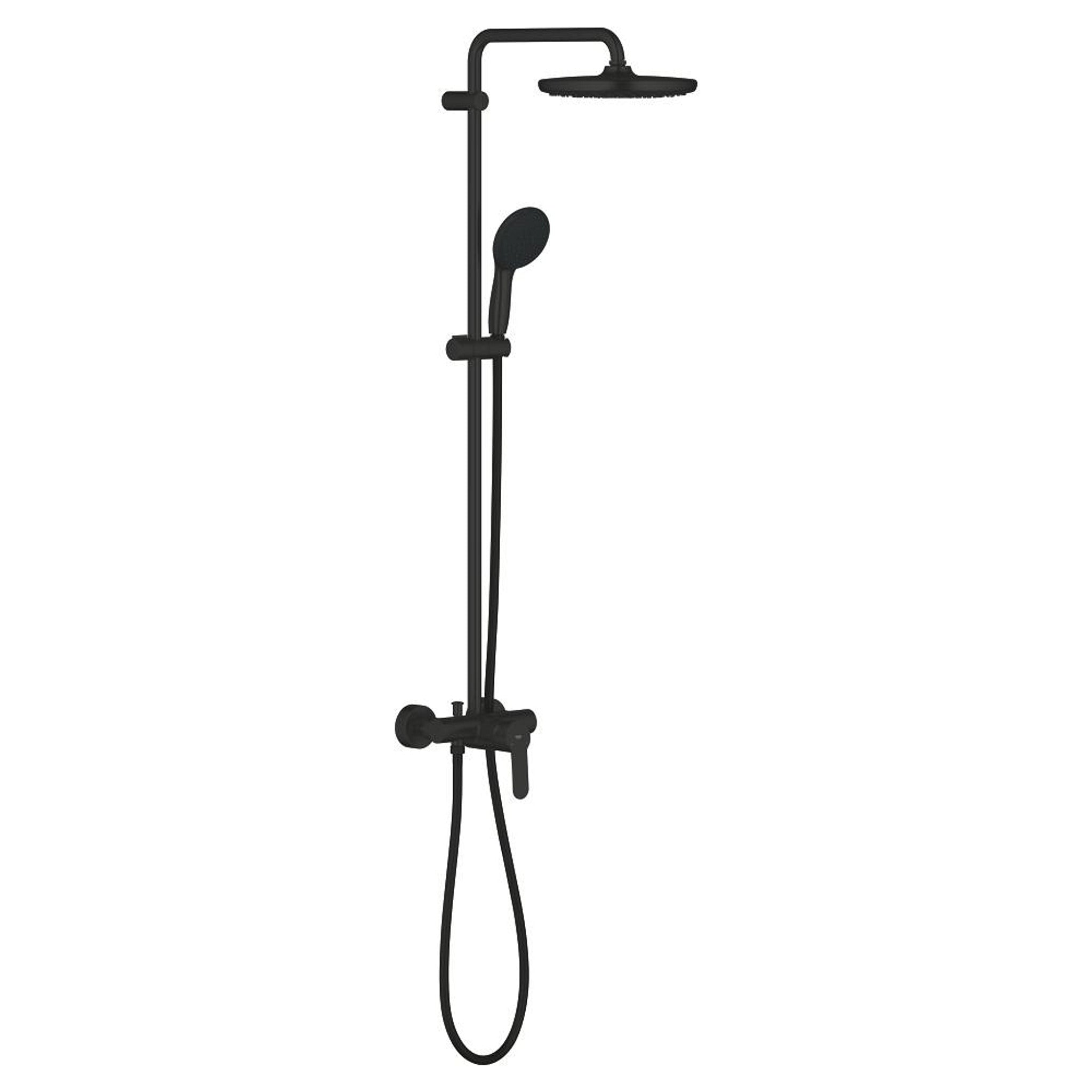 Grohe Tempesta System 250 Duvara Monte Duş Bataryalı Duş Kolonu, Mat Siyah - Ürün Görseli