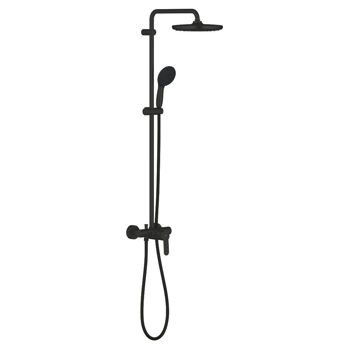 Grohe Tempesta System 250 Duvara Monte Duş Bataryalı Duş Kolonu, Mat Siyah - Ürün Görseli