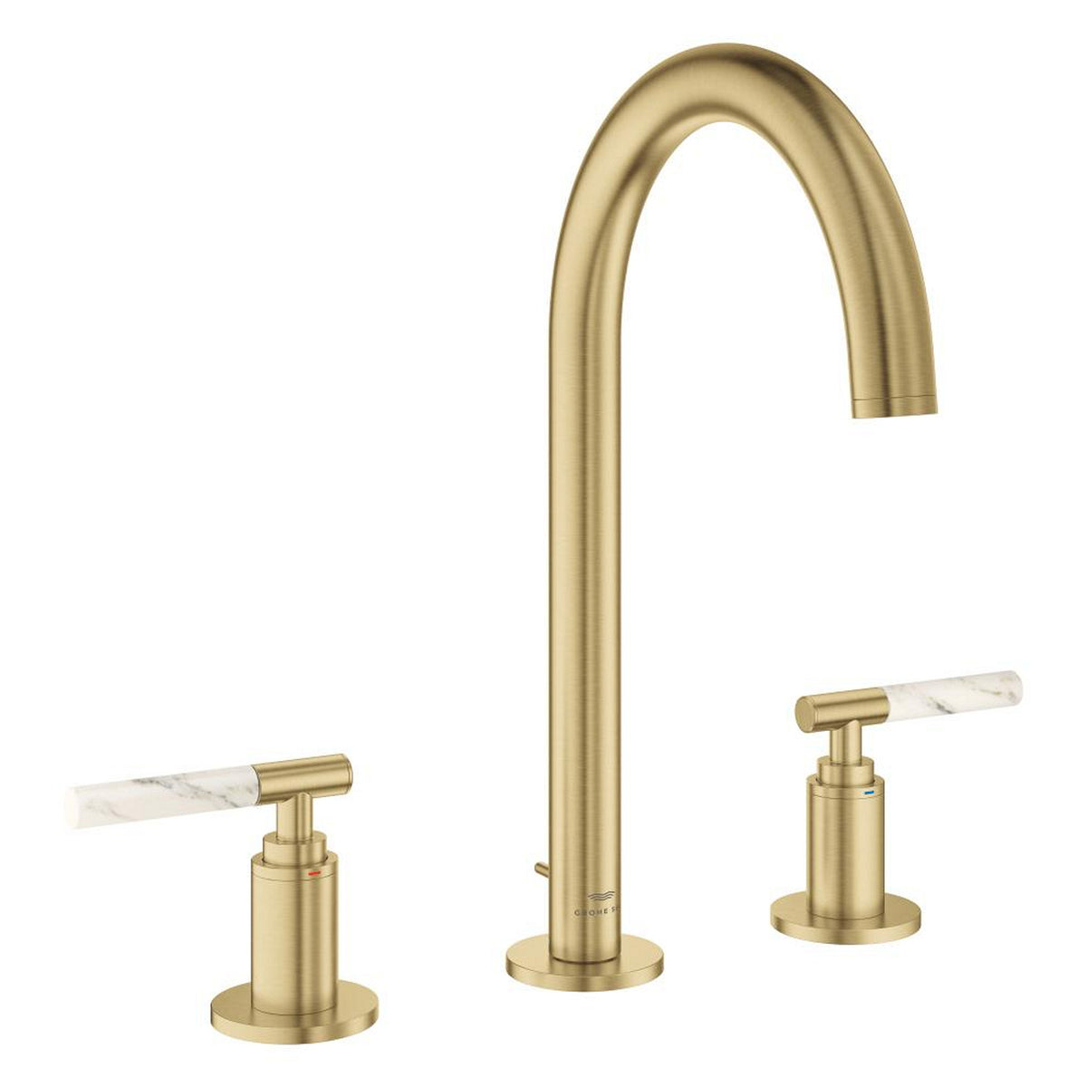 Grohe Atrio Private Collection 3 Delikli Ankastre Sifon Kumandalı Lavabo Bataryası (L-Boy), Fırçalı Altın - Ürün Görseli