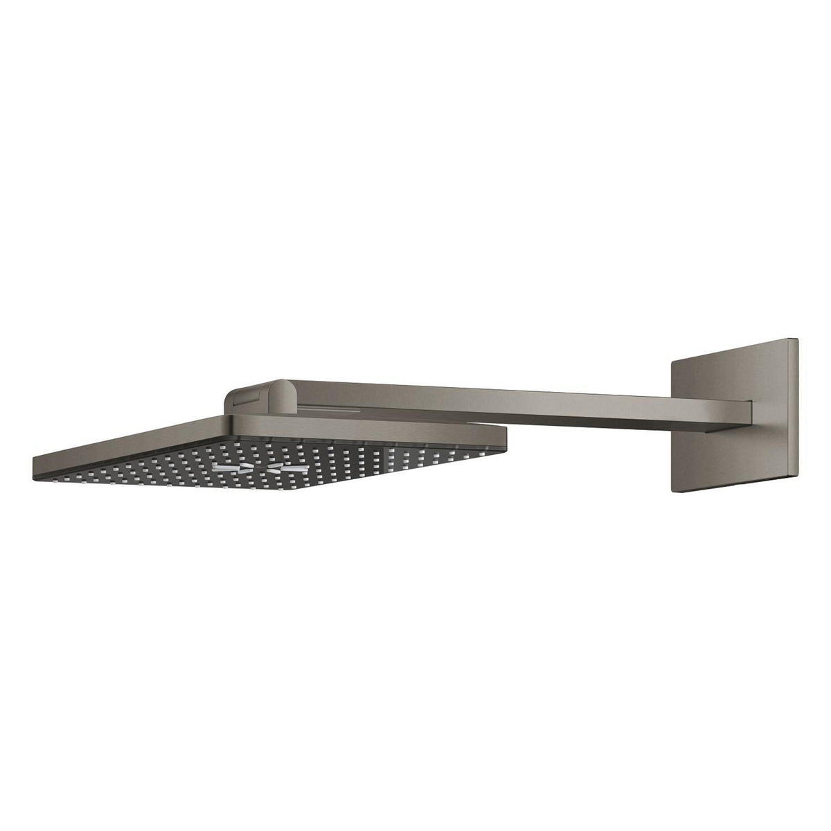 Grohe Rainshower Aqua Dikdörtgen Tepe Duşu Seti, 40x23 cm, 2 Akışlı, Fırçalı Sert Grafit - Ürün Görseli