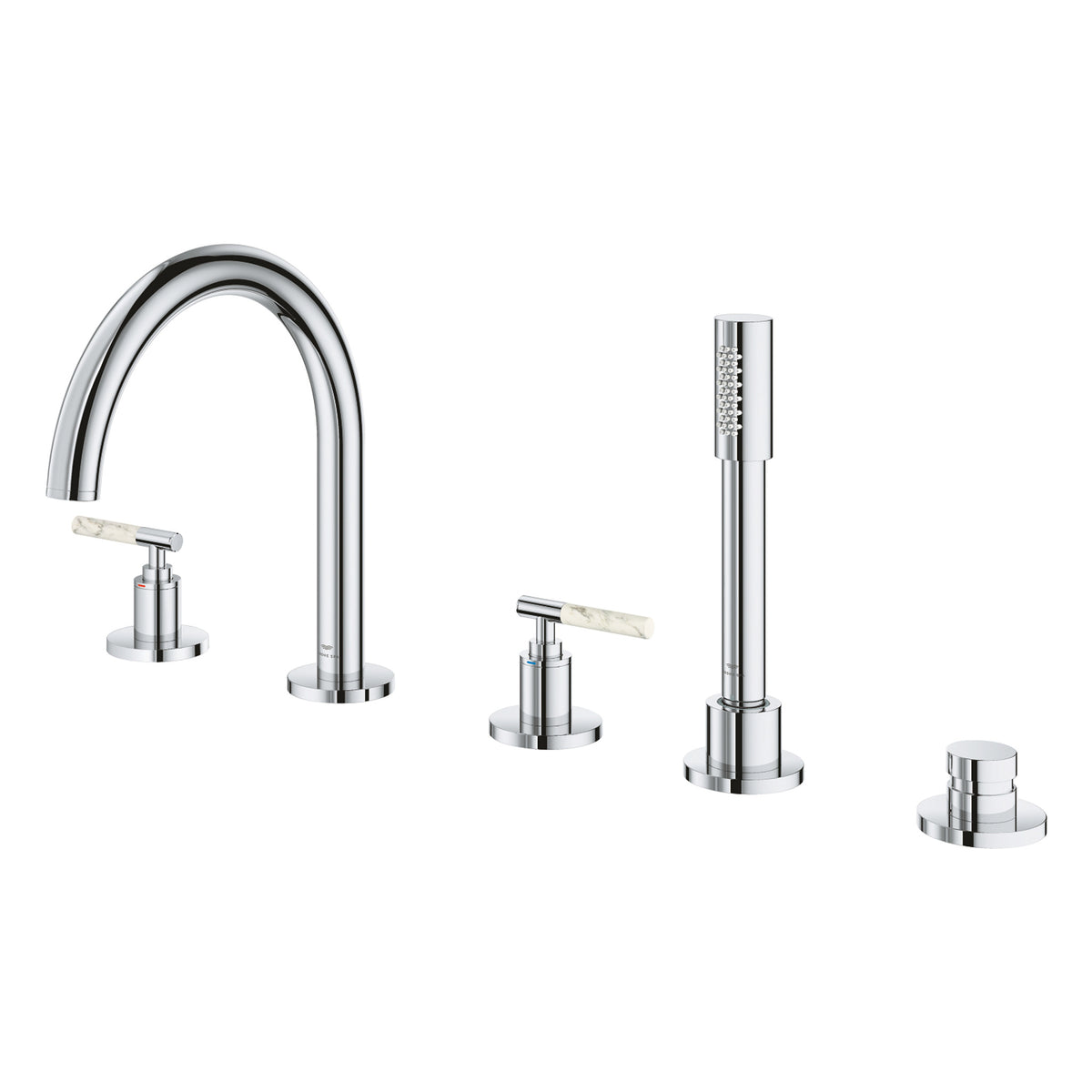 Grohe Atrio Private Collection 5 Delikli Ankastre Küvet Bataryası (Sıva Üstü Grubu) - Ürün Görseli