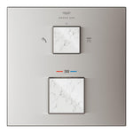 Grohe Allure Brilliant Private Collection Ankastre Termostatik Banyo Bataryası (2 Yollu, Sıva Üstü Grubu), Paslanmaz Çelik - Ürün Görseli