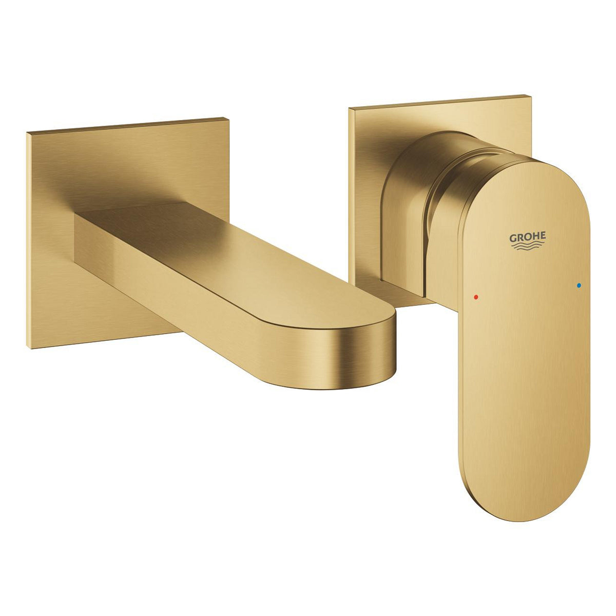 Grohe Plus Ankastre Lavabo Bataryası, (Sıva Üstü Grubu) M-Boy, Fırçalı Altın - Ürün Görseli