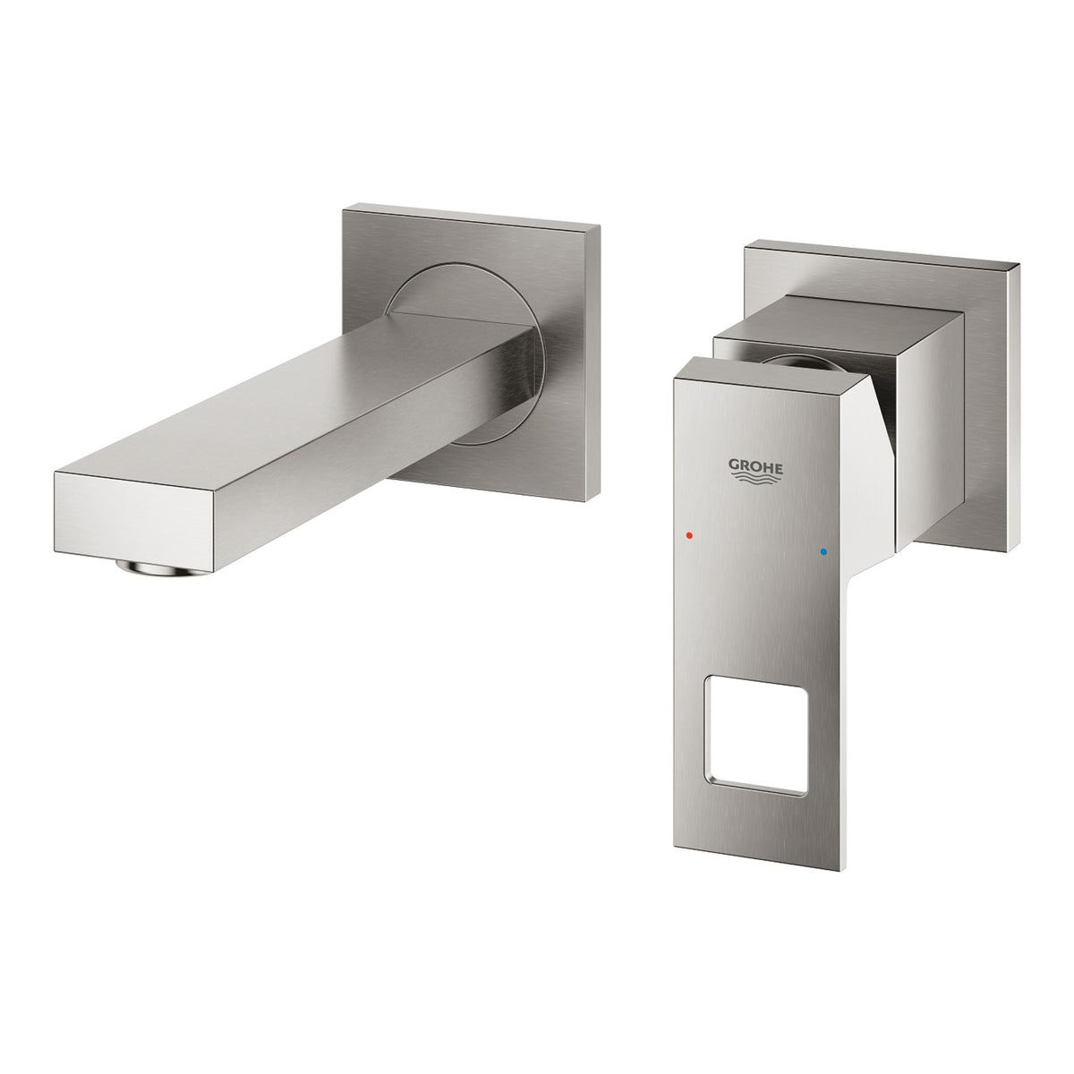 Grohe Eurocube Ankastre Lavabo Bataryası M-Boy(Sıva Üstü Grubu), Paslanmaz Çelik - Ürün Görseli