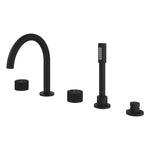Grohe Atrio Private Collection 5 Delikli Ankastre Küvet Bataryası (Sıva Üstü Grubu), Hayalet Siyah - Ürün Görseli