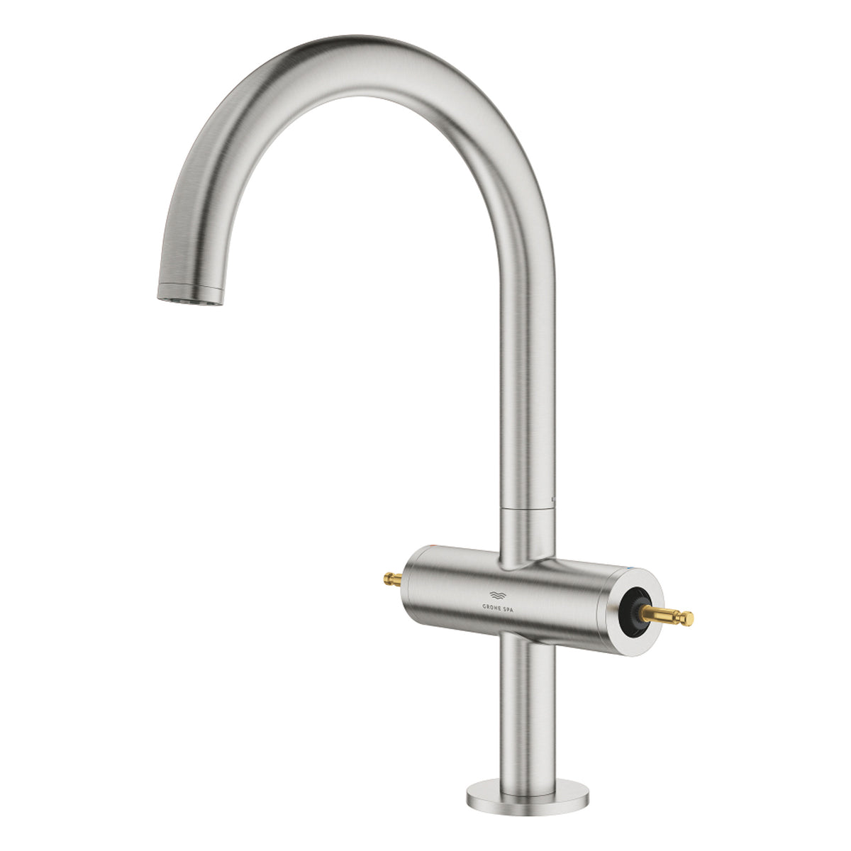 Grohe Atrio Private Collection Yüksek Lavabo Bataryası (L-Boy), Paslanmaz Çelik - Ürün Görseli