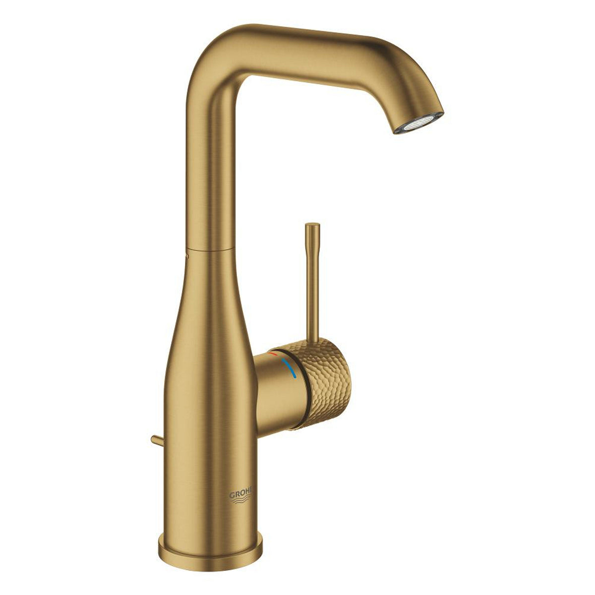 Grohe Essence Yüksek Lavabo Bataryası, Sifon Kumandalı, İşlenmiş Fırçalı Altın - Ürün Görseli