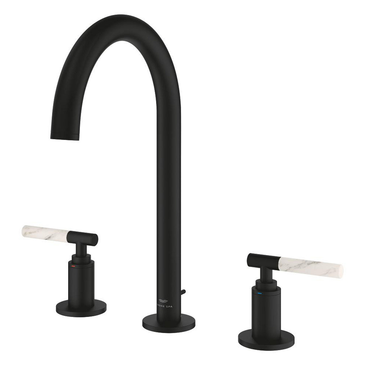 Grohe Atrio Private Collection 3 Delikli Ankastre Sifon Kumandalı Lavabo Bataryası (L-Boy), Hayalet Siyah - Ürün Görseli