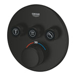 Grohe Grohtherm SmartControl Ankastre Termostatik Banyo/Duş Bataryası (Sıva Üstü Grubu), 3 Yollu, Mat Siyah - Ürün Görseli