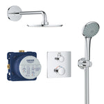 Grohe Grohtherm Rainshower Cosmopolitan 210 Ankastre Banyo/Duş Bataryası, Tepe ve El Duşu Seti - Ürün Görseli