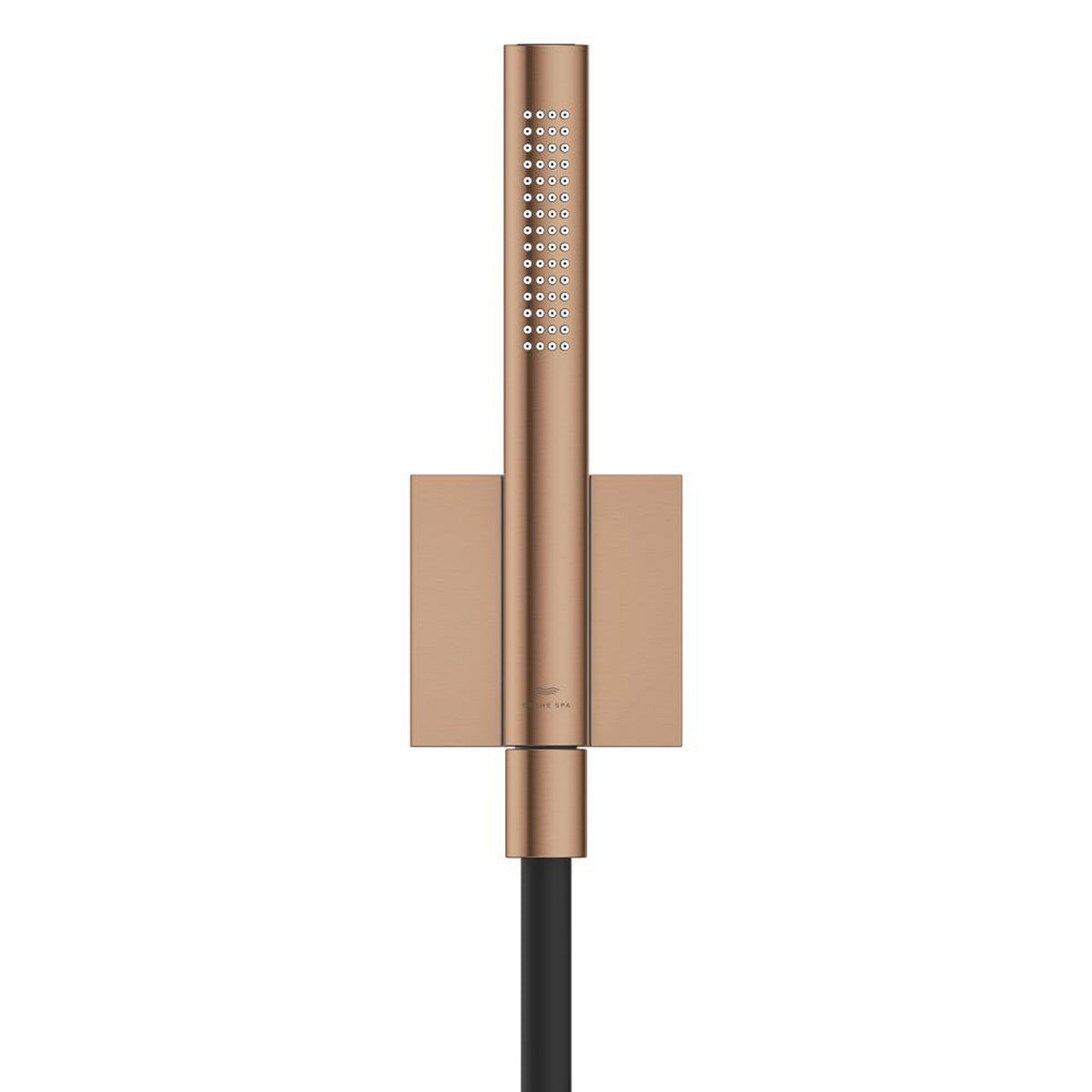 Grohe Rainshower Aqua Stick Ankastre Bağlantılı Manyetik El Duşu Seti, 2 Akışlı, Fırçalı Bakır (Siyah Duş Hortumu) - Ürün Görseli