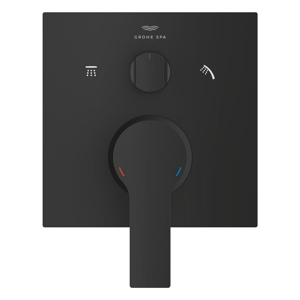 Grohe Allure Ankastre Banyo Bataryası (3 Yollu, Sıva Üstü Grubu), Hayalet Siyah - Ürün Görseli