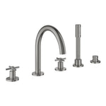 Grohe Atrio 5 Delikli Ankastre Küvet Bataryası (Sıva Üstü Grubu), Paslanmaz Çelik - Ürün Görseli