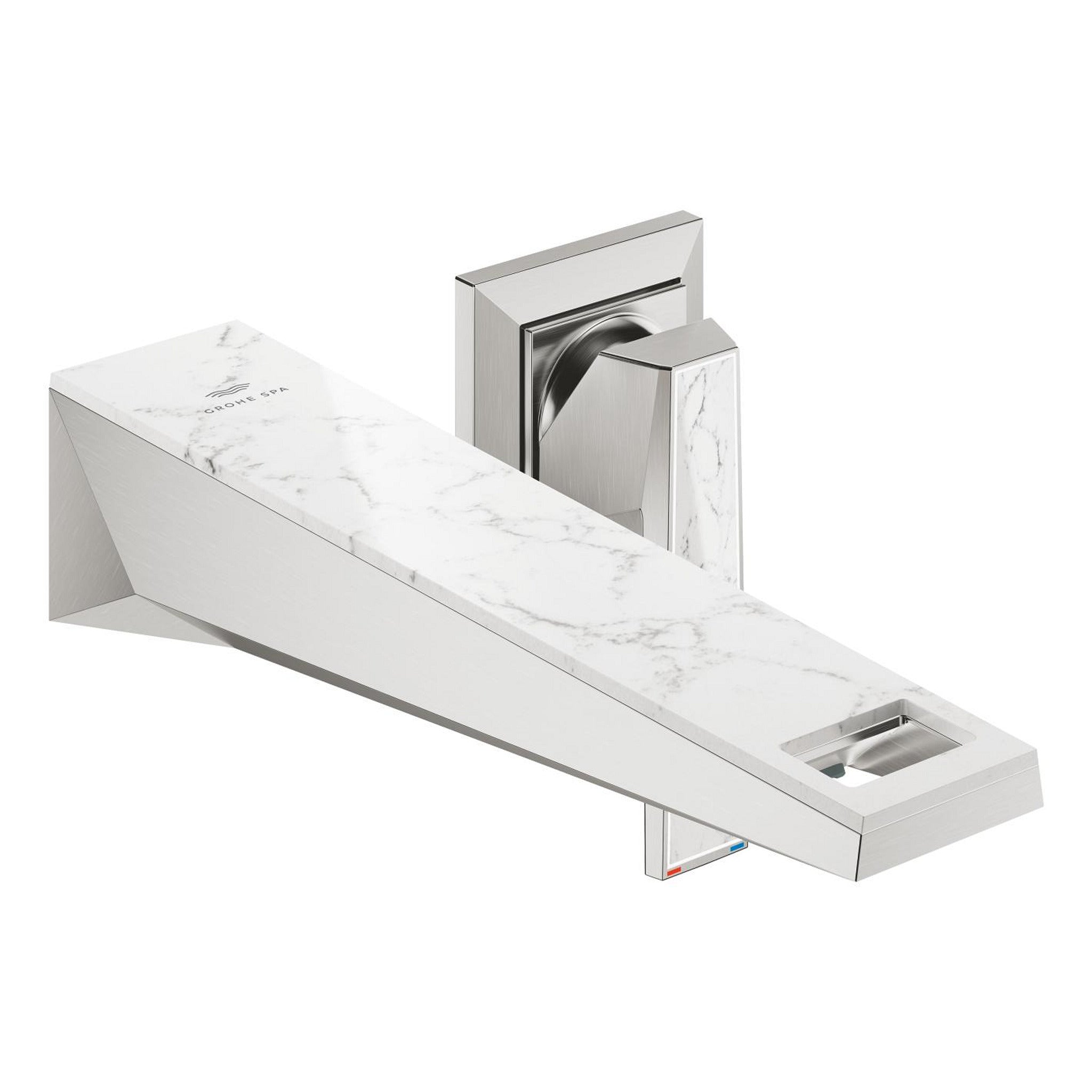Grohe Allure Brilliant Private Collection 2 Delikli Duvardan Ankastre Lavabo Bataryası M-Boy (Sıva Üstü Grubu), Paslanmaz Çelik - Ürün Görseli