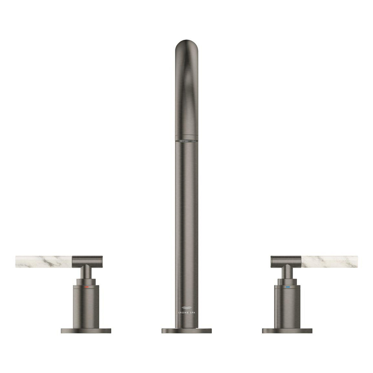 Grohe Atrio Private Collection 3 Delikli Ankastre Sifon Kumandalı Lavabo Bataryası (L-Boy), Fırçalı Sert Grafit - Ürün Görseli