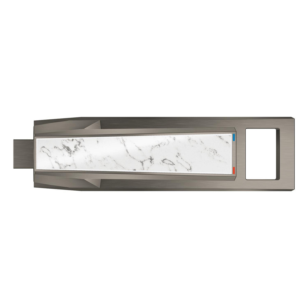 Grohe Allure Brilliant Private Collection M-Boy Lavabo Bataryası, Sifon Kumandalı, Fırçalı Sert Grafit - Ürün Görseli