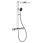 Grohe Rainshower Aqua Pure SmartControl Duş Sistemi, Duvara Monte, Termostatik Bataryalı Duş Kolonu, Siyah-Krom - Ürün Görseli