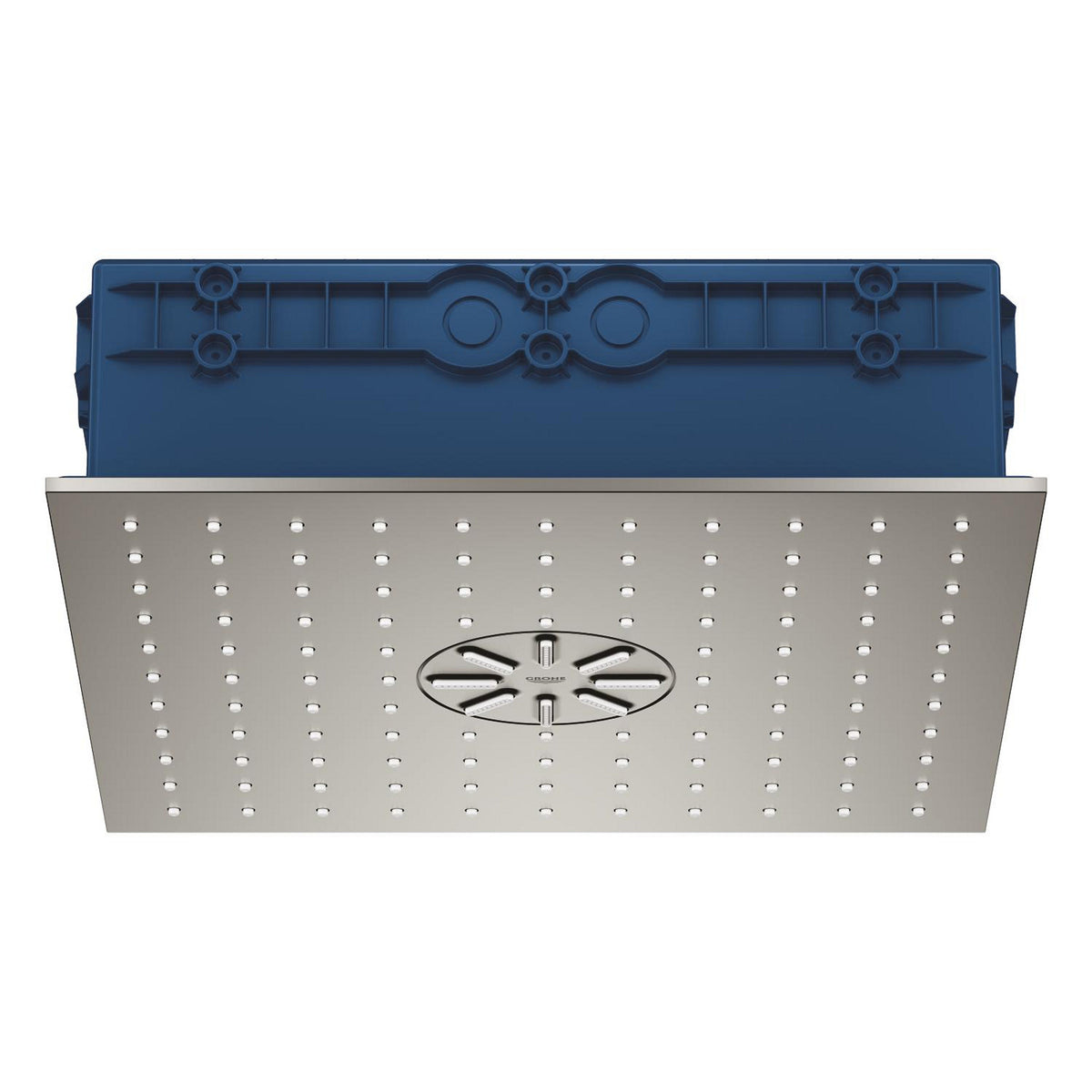 Grohe Rainshower Aqua Duo Ankastre Tepe Duşu, 2 Akışlı, Saten Çelik (Sıva Altı Dahil) - Ürün Görseli