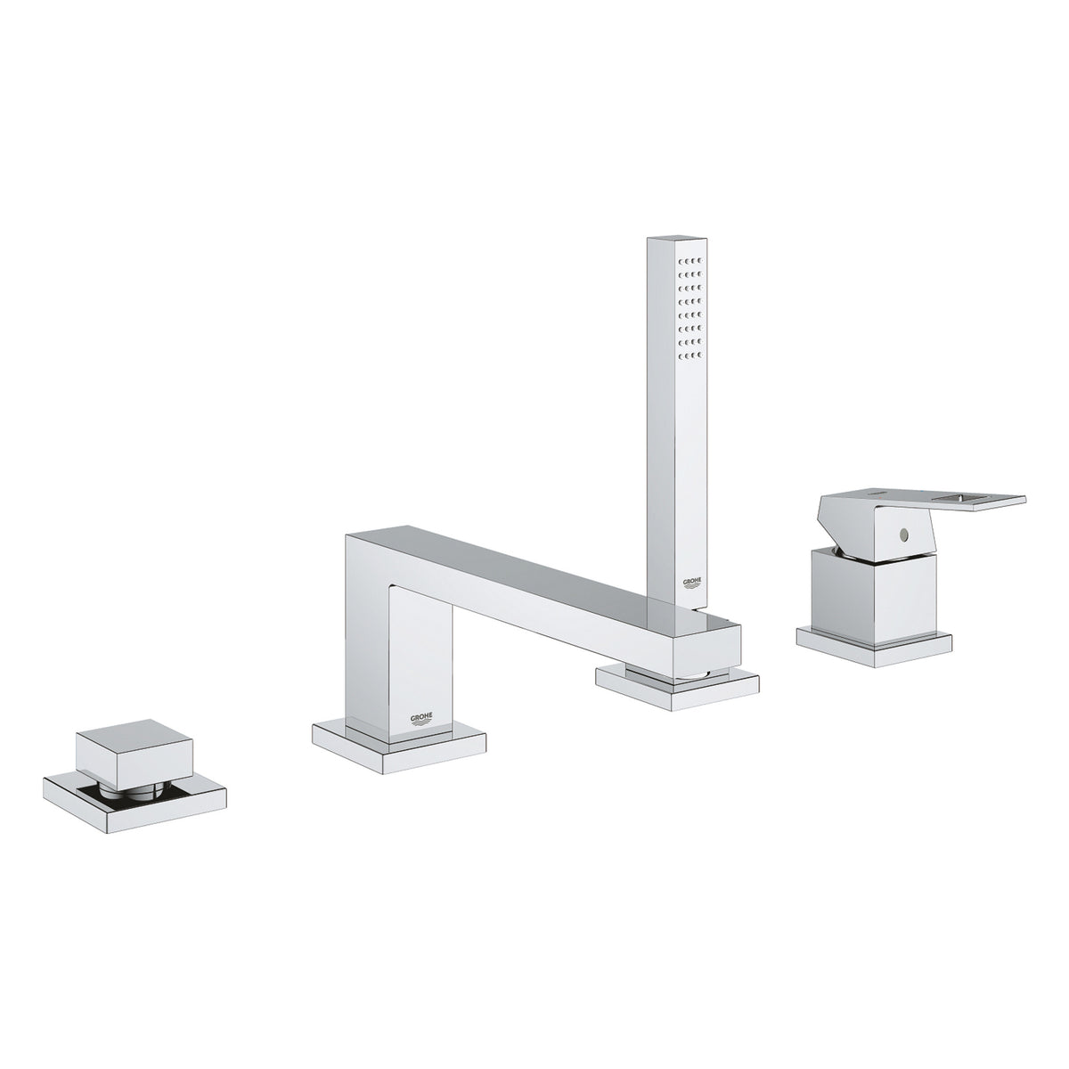 Grohe Euro Cube Dört Delikli Ankastre Küvet Bataryası (Sıva Üstü Grubu) - Ürün Görseli