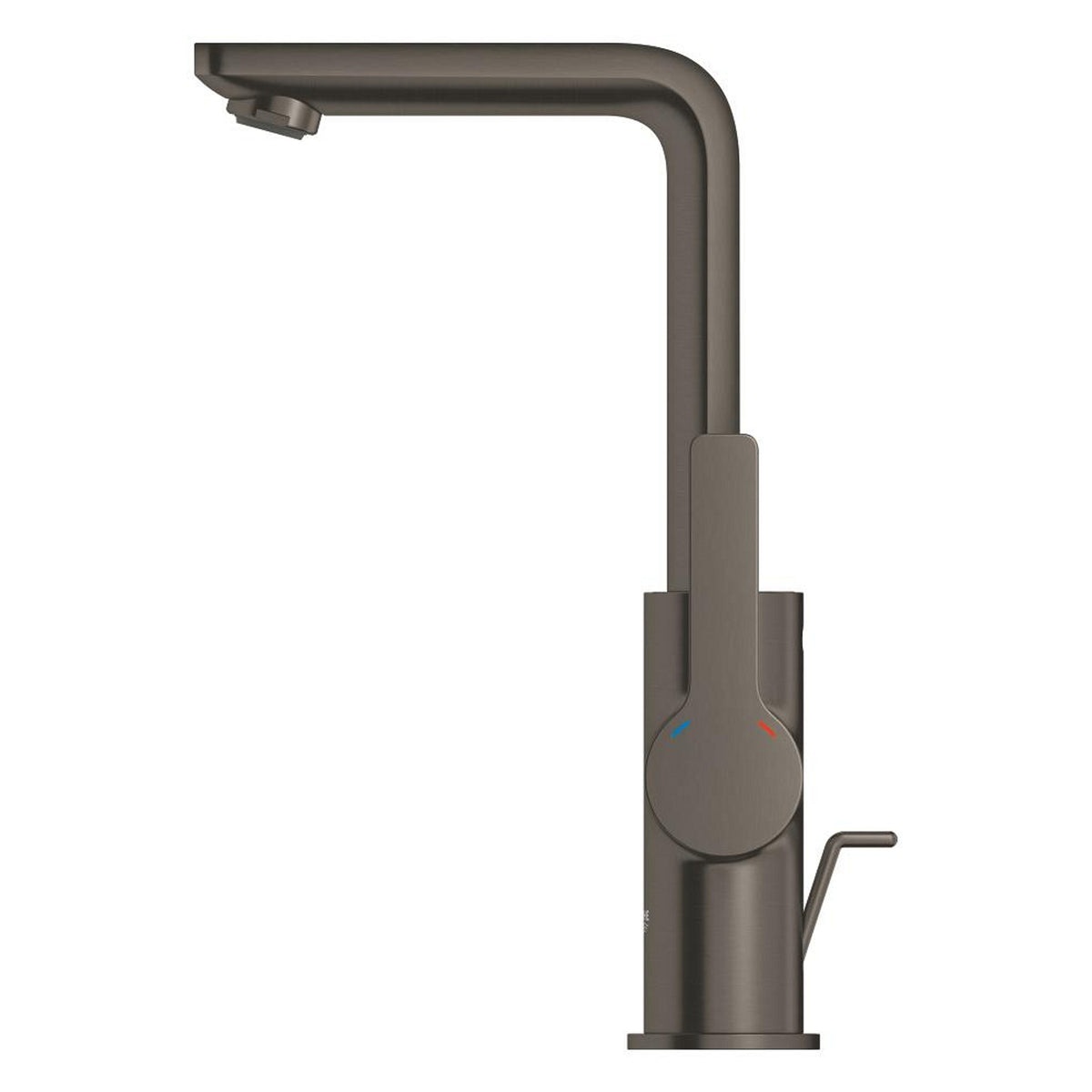 Grohe Lineare Yüksek Lavabo Bataryası, Sifon Kumandalı, Fırçalı Sert Grafit - Ürün Görseli