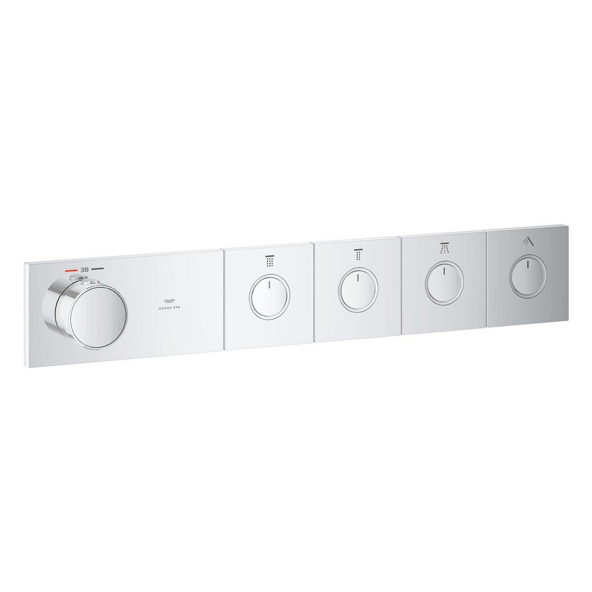 Grohe Grohtherm Aqua Tiles SmartControl Termostatik Ankastre Banyo Bataryası, 4 Çıkışlı (Sıva Üstü Grubu) - Ürün Görseli