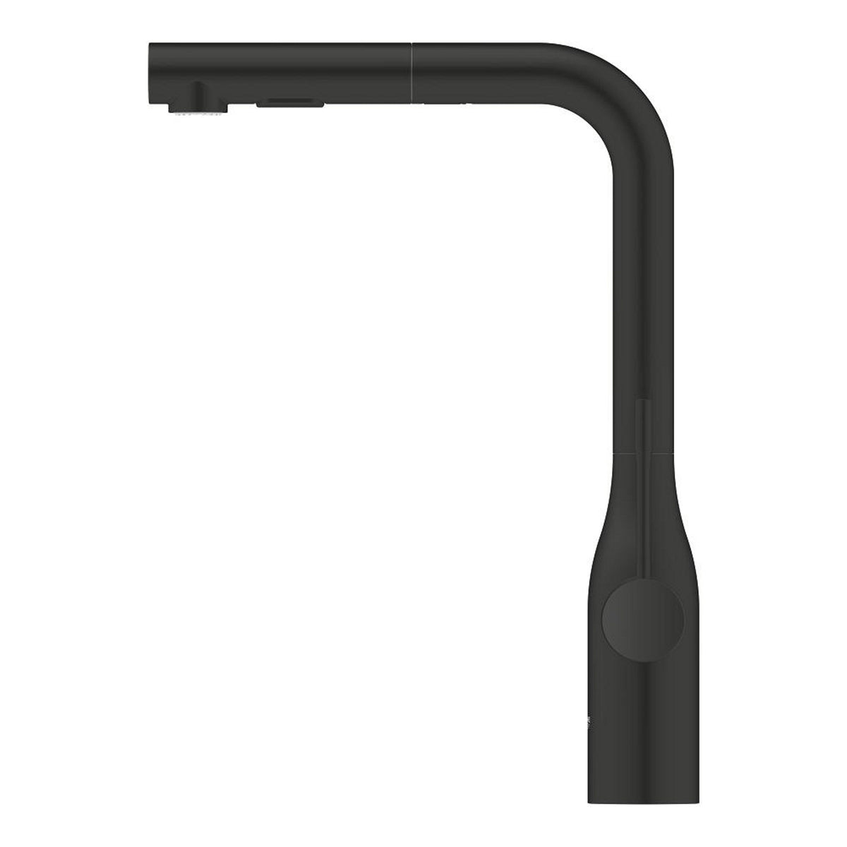 Grohe Essence Spiralli Eviye Bataryası, L Başlıklı, Mat Siyah - Ürün Görseli