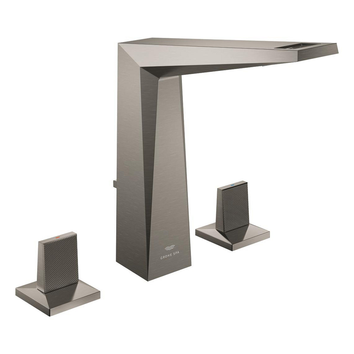 Grohe Allure Brilliant Private Collection L-Boy, 3 Delikli Lavabodan Ankastre Lavabo Bataryası, Sifon Kumandalı, Fırçalı Sert Grafit - Ürün Görseli