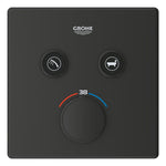 Grohe Grohtherm SmartControl Akış Kontrollü Ankastre Termostatik Banyo Bataryası (2 Yollu, Sıva Üstü Grubu), Mat Siyah - Ürün Görseli