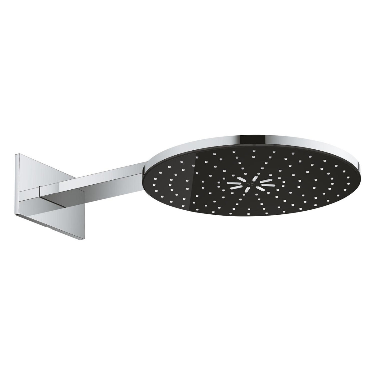 Grohe Rainshower Aqua Yuvarlak Tepe Duşu Seti, 36 cm, 2 Akışlı, Siyah-Krom - Ürün Görseli