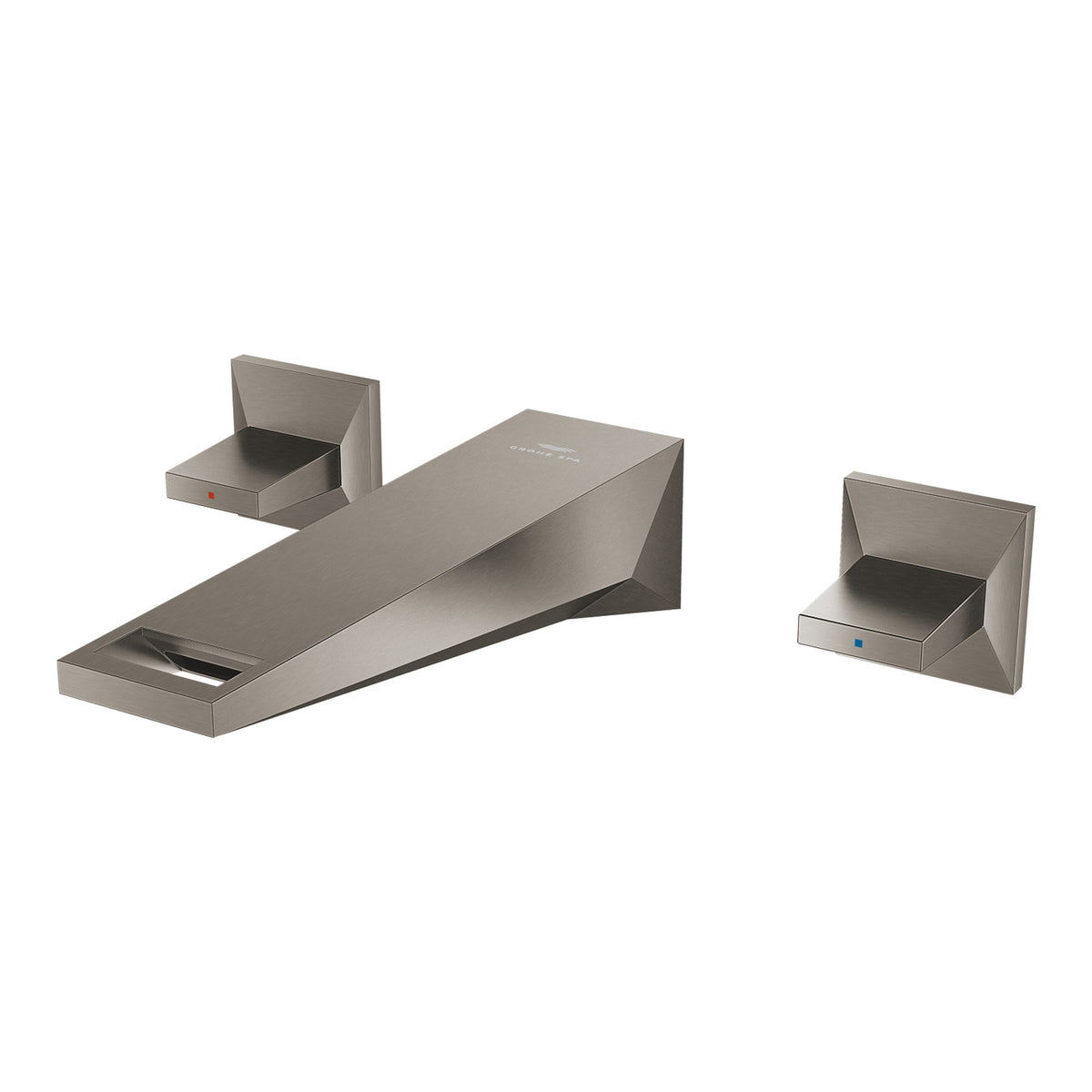 Grohe Allure Brilliant M-Boy, 3 Delikli Duvardan Ankastre Lavabo Bataryası (Sıva Üstü Grubu), Fırçalı Sert Grafit - Ürün Görseli