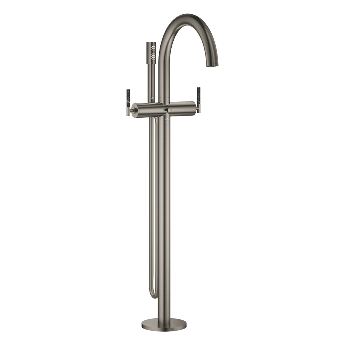 Grohe Atrio Private Collection Tek Yerden Küvet Bataryası (Sıva Üstü Grubu), Fırçalı Sert Grafit - Ürün Görseli