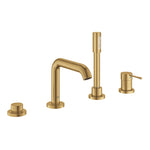 Grohe Essence Dört Delikli Ankastre Küvet Bataryası (Sıva Üstü Grubu), Fırçalı Altın - Ürün Görseli