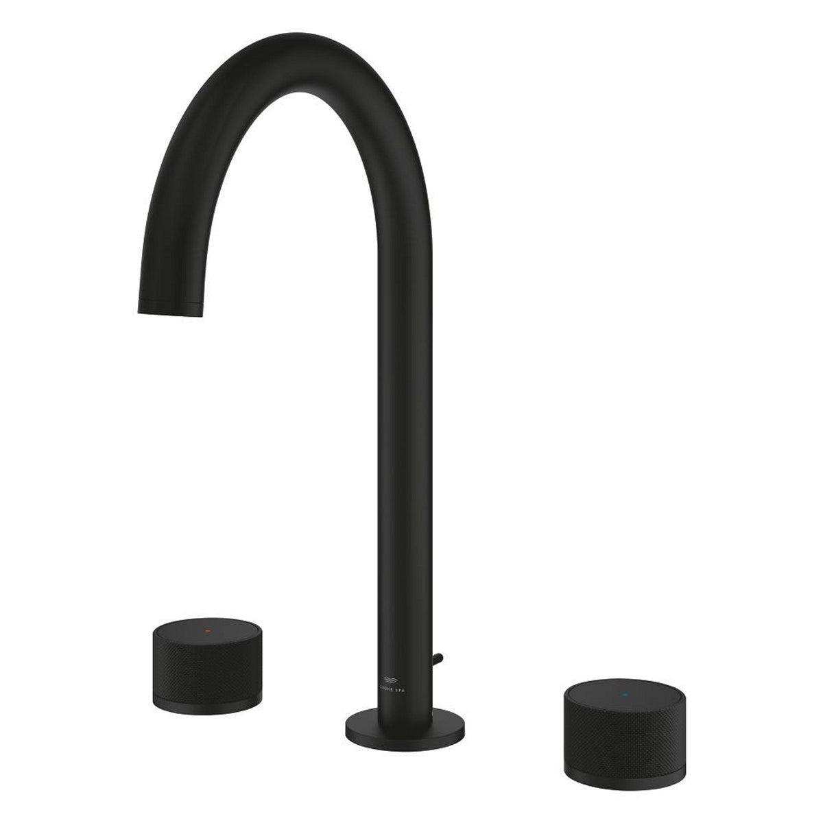 Grohe Atrio Private Collection 3 Delikli Ankastre Lavabo Bataryası, Sifon Kumandalı (L-Boy), Hayalet Siyah - Ürün Görseli