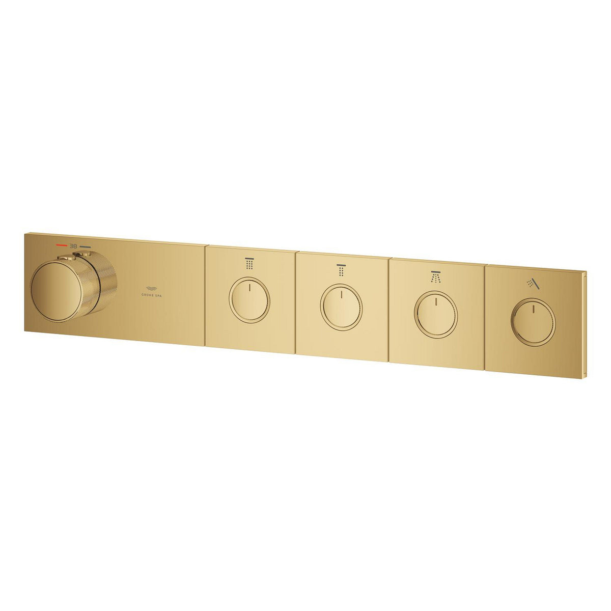 Grohe Grohtherm Aqua Tiles SmartControl Termostatik Ankastre Banyo Bataryası, 4 Çıkışlı, Altın (Sıva Üstü Grubu) - Ürün Görseli