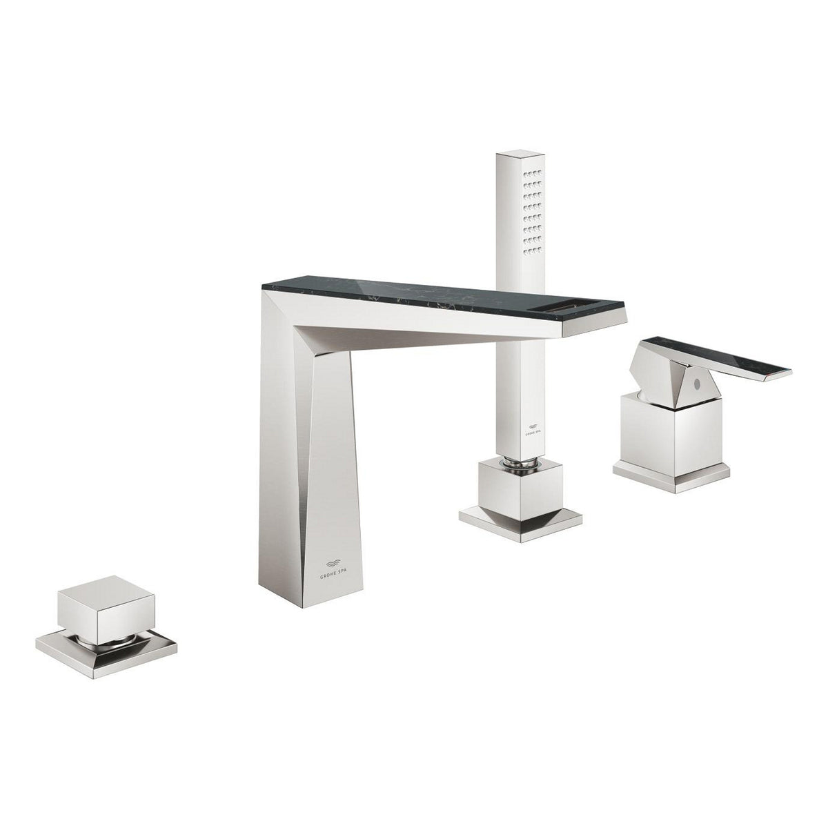 Grohe Allure Brilliant Private Collection 4 Delikli Küvet Bataryası (Sıva Üstü Grubu), Paslanmaz Çelik - Ürün Görseli