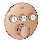 Grohe Grohtherm SmartControl Ankastre Termostatik Banyo/Duş Bataryası (Sıva Üstü Grubu), 3 Yollu, Bakır - Ürün Görseli
