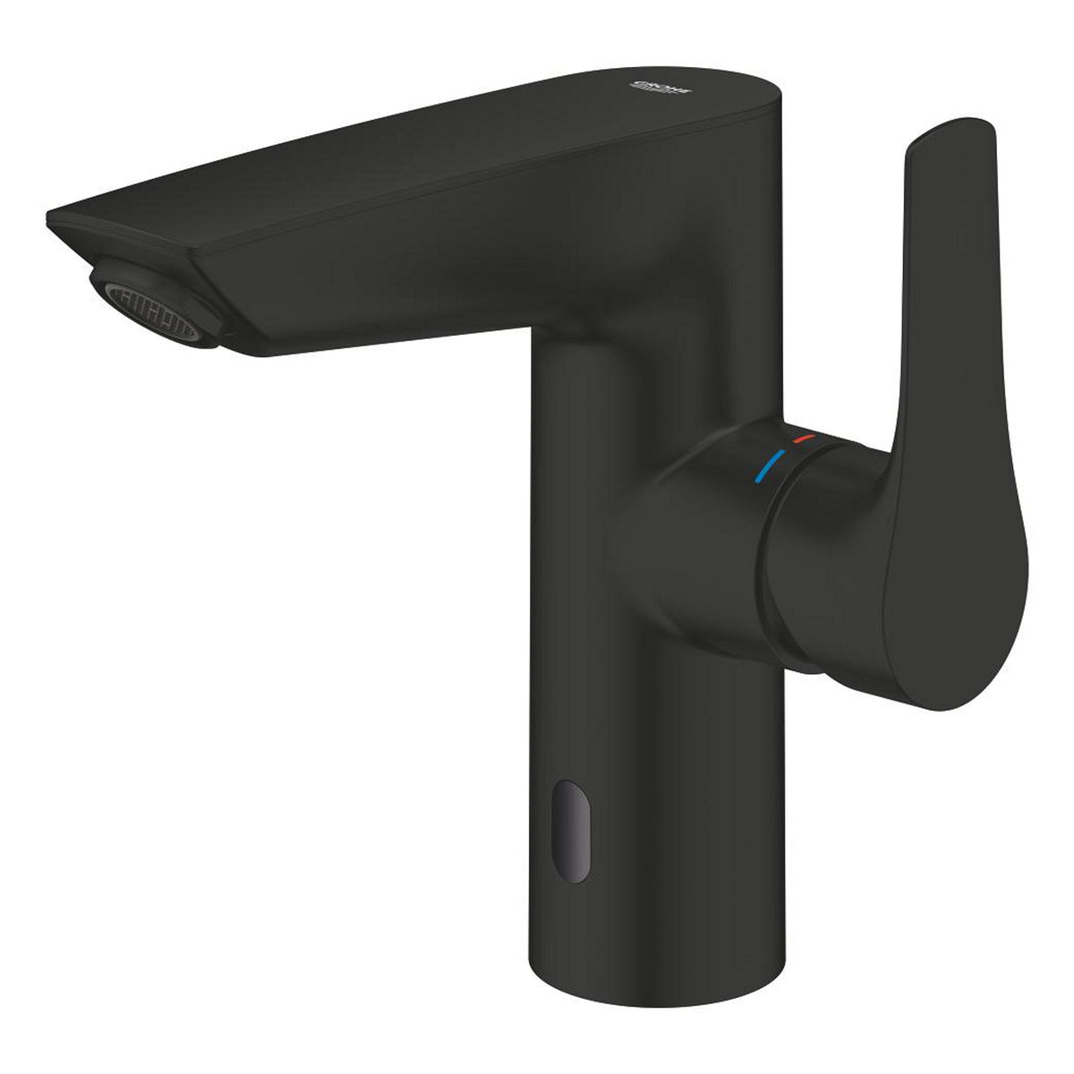 Grohe Eurosmart Fotoselli ve Manuel Kullanım Lavabo Bataryası (Pilli, Çift Su Girişli), Mat Siyah - Ürün Görseli