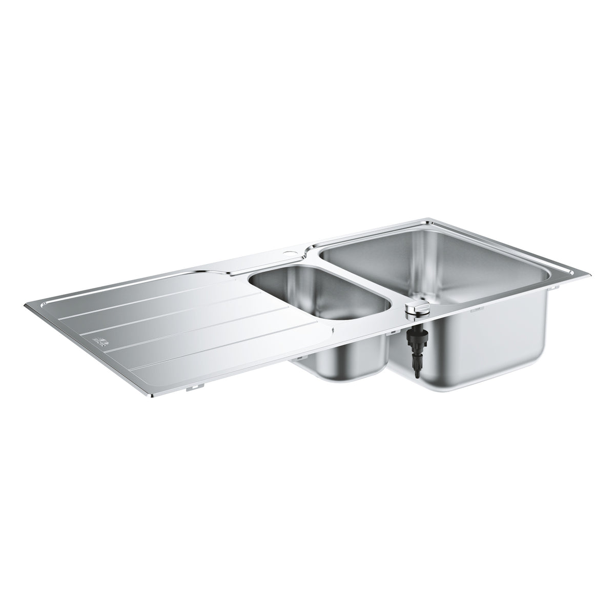 Grohe K500 Damlalıklı 1,5 Gözlü Eviye, Paslanmaz Çelik (Sağ-Sol Damlalıklı, 100x50 cm) - Ürün Görseli