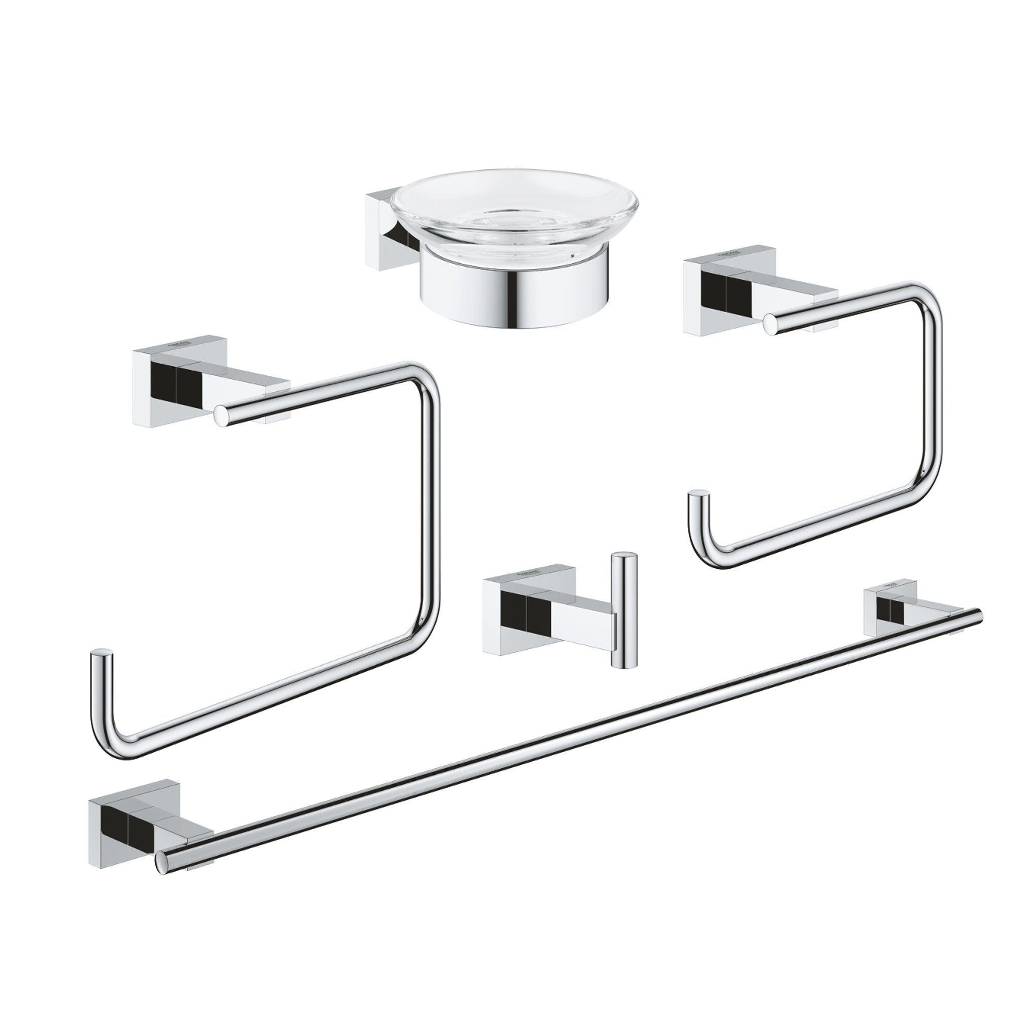 Grohe Essentials Cube Beşli Banyo Aksesuar Seti - Ürün Görseli