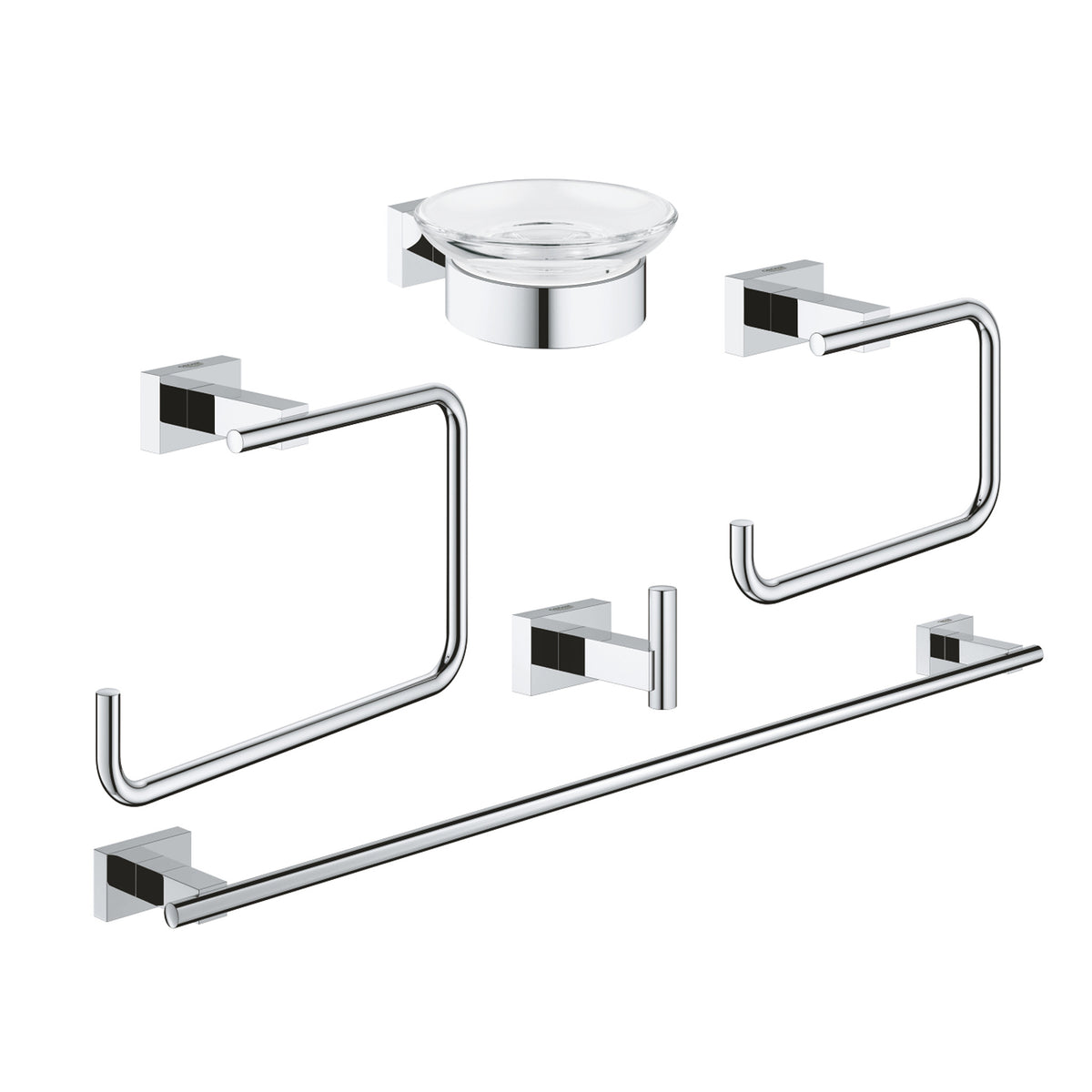 Grohe Essentials Cube Beşli Banyo Aksesuar Seti - Ürün Görseli