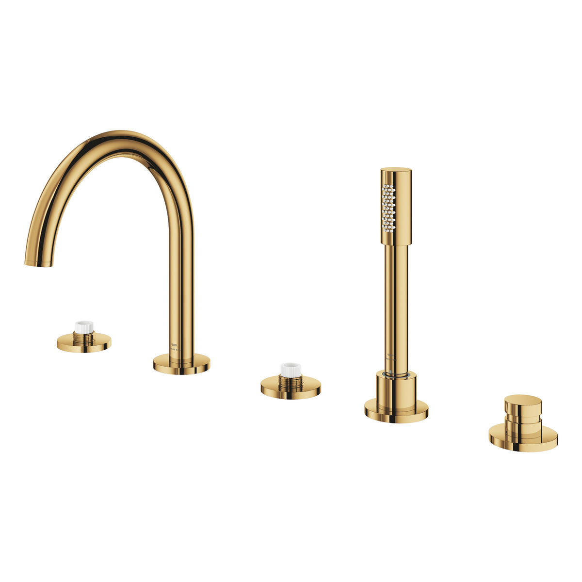 Grohe Atrio Private Collection 5 Delikli Ankastre Küvet Bataryası (Sıva Üstü Grubu), Altın - Ürün Görseli