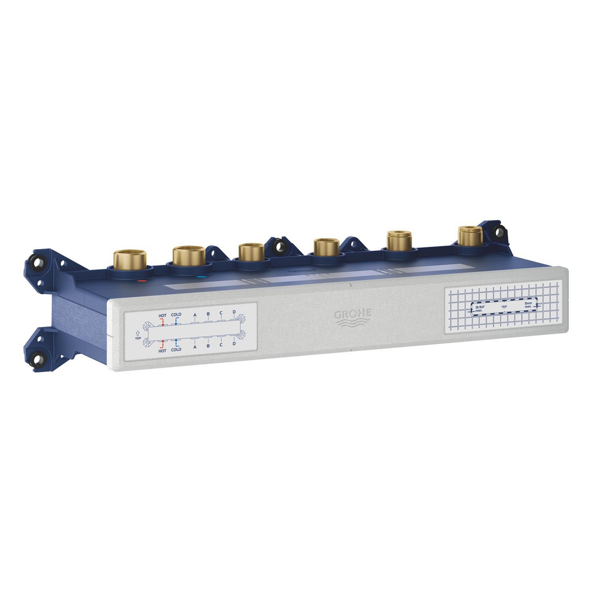 Grohe Grohtherm Aqua Tiles SmartControl Termostatik Ankastre Banyo Bataryası, 4 Çıkışlı (Sıva Altı Grubu) - Ürün Görseli