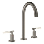 Grohe Atrio Private Collection 3 Delikli Ankastre Sifon Kumandalı Lavabo Bataryası (L-Boy), Fırçalı Sert Grafit - Ürün Görseli
