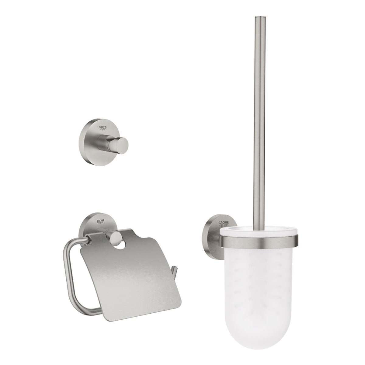 Grohe Essentials City Üçlü Aksesuar Seti, Paslanmaz Çelik - Ürün Görseli