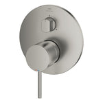 Grohe Atrio Ankastre Banyo/Duş Bataryası (Sıva Üstü Grubu), 3 Yollu, Saten Çelik - Ürün Görseli
