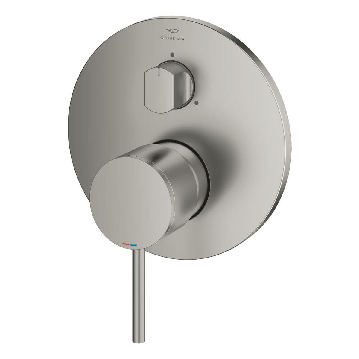 Grohe Atrio Ankastre Banyo/Duş Bataryası (Sıva Üstü Grubu), 3 Yollu, Saten Çelik - Ürün Görseli